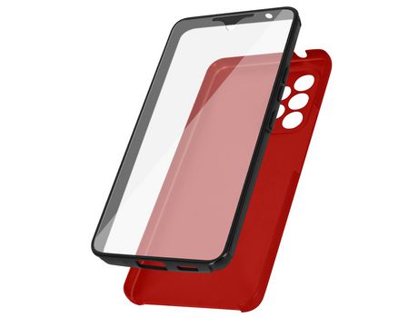 Carcasa para Samsung Galaxy A53 5G AVIZAR TPGLASS-RD-A536 Rojo