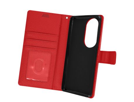 Carcasa Libro para Huawei P50 Pro AVIZAR FOLIO-LENNY-RD-P50P Rojo