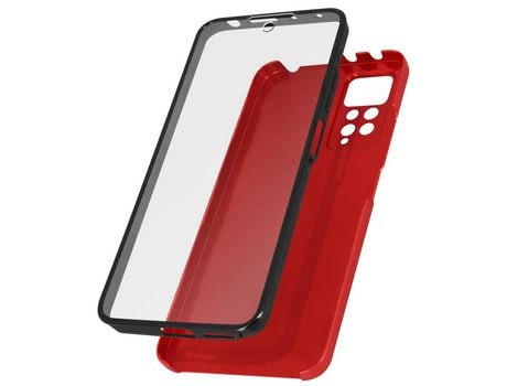 Carcasa para Xiaomi Redmi Note 11 AVIZAR TPGLASS-RD-RN11R Rojo