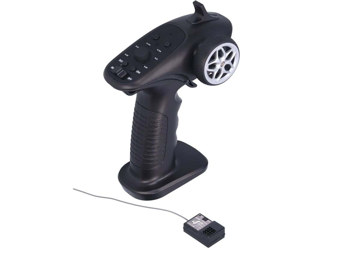 2026-transmisor Y Receptor Digital De Control Remoto 2.4ghz Para Coche Y Barco Rc 1/8 1/10 1/16 1/32 Negro