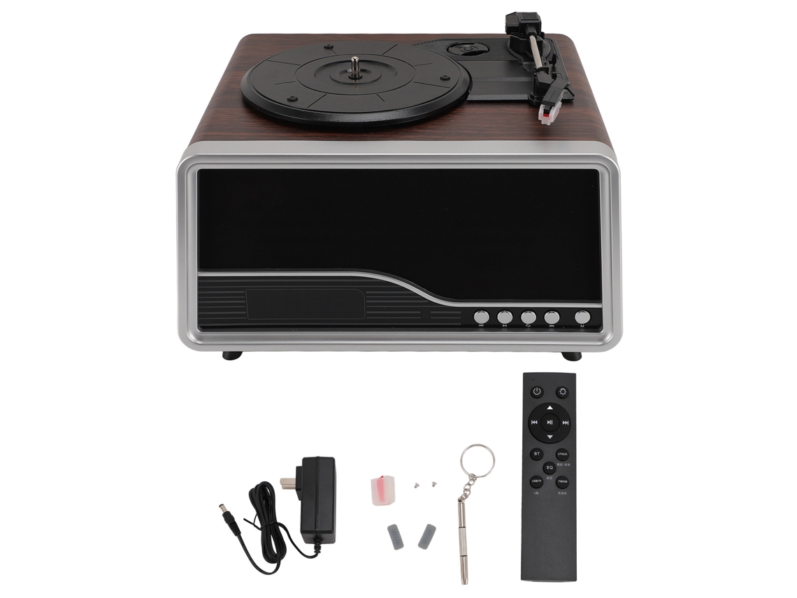 Tocadiscos (control remoto inalámbrico, Bluetooth de doble canal)
