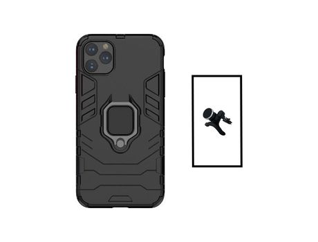 Kit Soporte Magnético de Auto Reforzado + Carcasa 3X1 Military Defender para iPhone 14 PHONECARE Negro