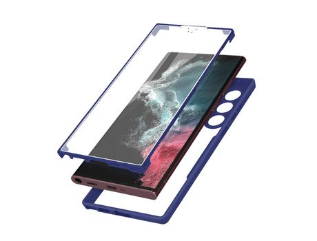 Carcasa para Samsung Galaxy S22 Ultra AVIZAR BACK-180-BL-S22U Azul