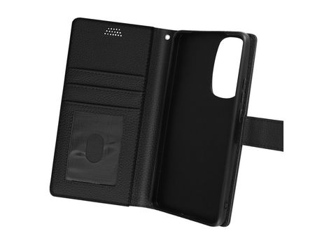 Carcasa Libro para Motorola Edge 30 AVIZAR FOLIO-LENNY-BK-EG30R Negro