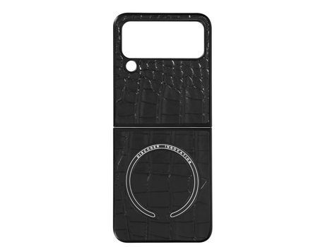 Carcasa para Samsung Galaxy Z Flip 4 AVIZAR BACK-MS-CROCO-F721 Negro