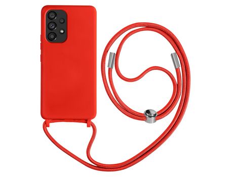 Carcasa para Samsung Galaxy A53 5G AVIZAR BACK-KORDA-RD-A536 Rojo