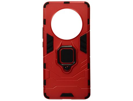 Carcasa con Anillo para Honor Magic 4 Pro AVIZAR BACK-KIBOX-RD-HM4P Rojo