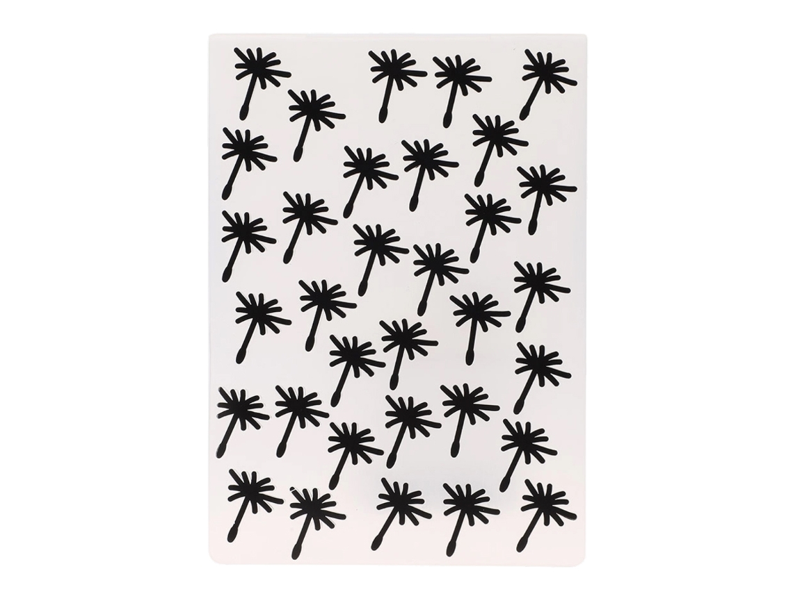 Molde para hornear DIY con plantillas de relieve Flores Animales Navidad Pluma 01