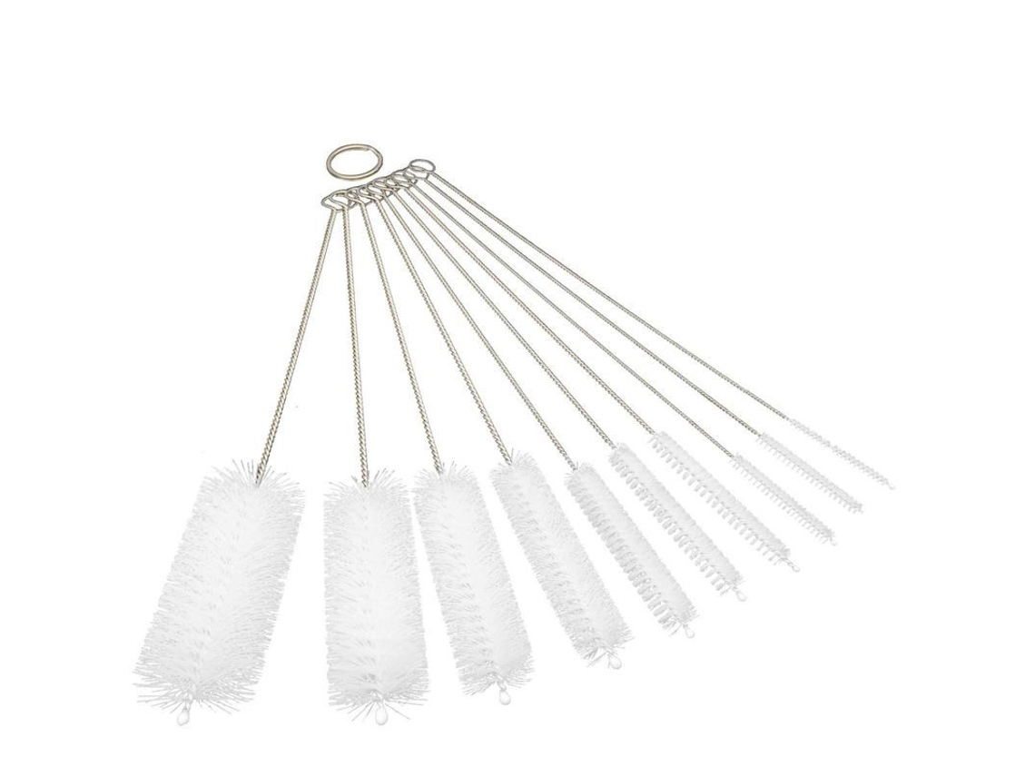 2026-10 Cepillos De Limpieza Para Pajitas Cepillos De Acero Inoxidable Y Nylon Para Limpiar Pajitas Reutilizables Y Tubos