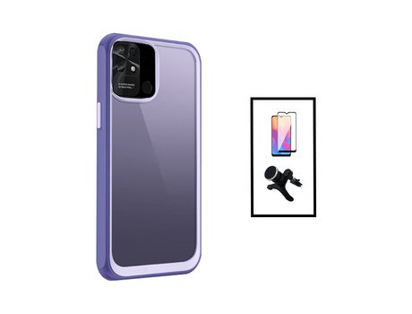 Kit de Protección de Airbag Aluminarm + Película Completa Cubierta Completa + Soporte Magnético para Automóvil Reforzado Xiaomi Redmi 10C Transpare...