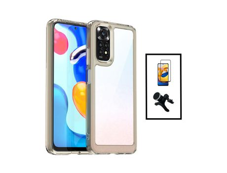 Kit de Protección de Airbag Aluminarm + Película Completa Cubierta Completa + Soporte Magnético para Automóvil Reforzado para Xiaomi Redmi Nota 11 ...