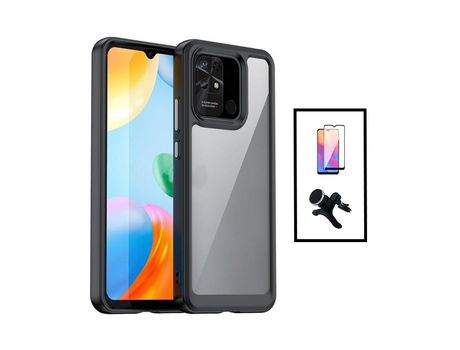 Kit de Protección de Airbag de Aluminarm + Cubierta Completa de Relleno Completo + Soporte Magnético para Automóvil Reforzado Xiaomi Redmi 10C Tran...