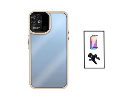 Kit de Protección de Airbag Aluminarm + Cubierta Completa de Relleno Completo + Soporte Magnético para Automóvil Reforzado Xiaomi Redmi 10C Transpa...