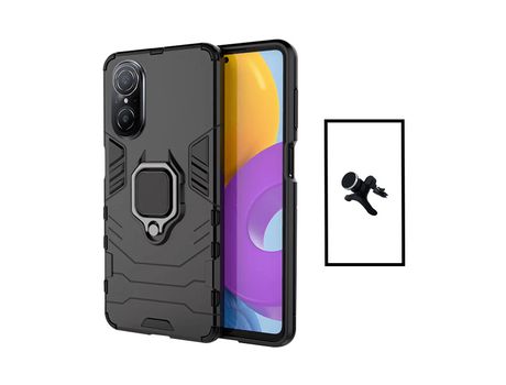 Kit de Soporte Magnético Con Piernas + Cubierta de Protección Militar Magnética para Huawei Nova 9 Se Black