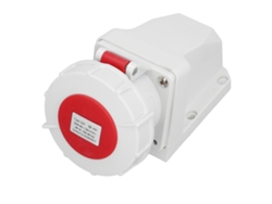 Conector de toma industrial impermeable IP67 2026 con 4 pines, 32 A, 3P E, toma de montaje en superficie 380-415 V