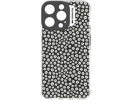 Funda para iPhone 13 Pro SBS Wonder Small Flowers Case&Me Negro