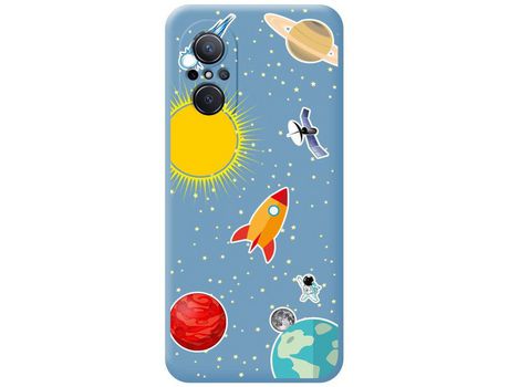 Carcasa Huawei Nova 9 Se TUMUNDOSMARTPHONE Silicona Líquida Dibujos Espacio Azul