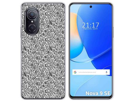 Carcasa Huawei Nova 9 Se TUMUNDOSMARTPHONE Dibujos Letras Multicolor