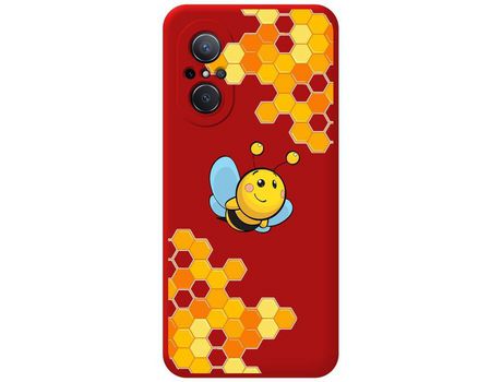 Carcasa Huawei Nova 9 Se TUMUNDOSMARTPHONE Silicona Líquida Dibujos Abeja Rojo