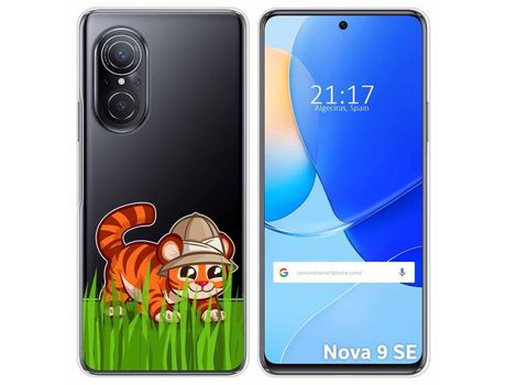 Carcasa Huawei Nova 9 Se TUMUNDOSMARTPHONE Dibujos Transparente Tigre Multicolor
