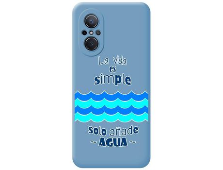 Carcasa Huawei Nova 9 Se TUMUNDOSMARTPHONE Silicona Líquida Dibujos Agua Azul