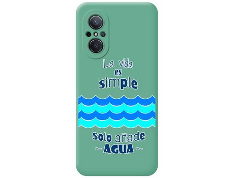 Carcasa Huawei Nova 9 Se TUMUNDOSMARTPHONE Silicona Líquida Dibujos Agua Verde
