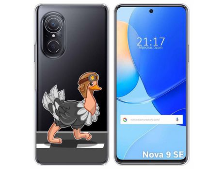 Carcasa Huawei Nova 9 Se TUMUNDOSMARTPHONE Dibujos Transparente Avestruz Multicolor