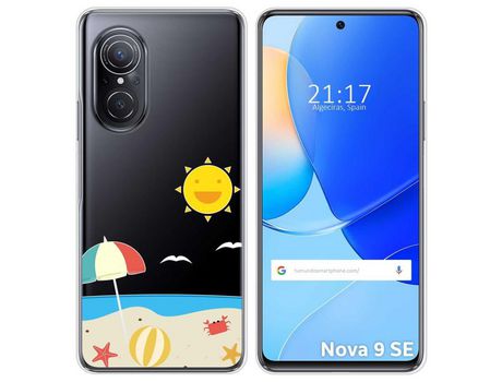 Carcasa Huawei Nova 9 Se TUMUNDOSMARTPHONE Dibujos Transparente Playa Multicolor