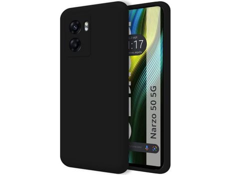 Carcasa Realme Narzo 50 5G TUMUNDOSMARTPHONE Silicona Líquida Negro