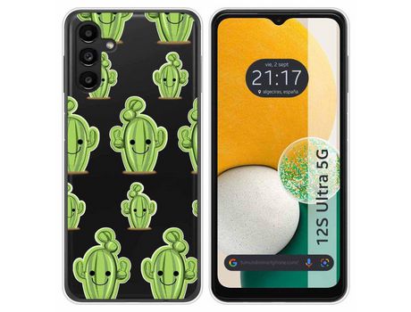 Carcasa Samsung Galaxy A13 5G TUMUNDOSMARTPHONE Dibujos Transparente Cactus Multicolor