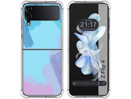 Carcasa Samsung Galaxy Z Flip4 5G TUMUNDOSMARTPHONE Dibujos Antigolpes Acuarela 10 Multicolor
