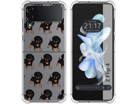 Carcasa Samsung Galaxy Z Flip4 5G TUMUNDOSMARTPHONE Dibujos Antigolpes Perros 10 Multicolor