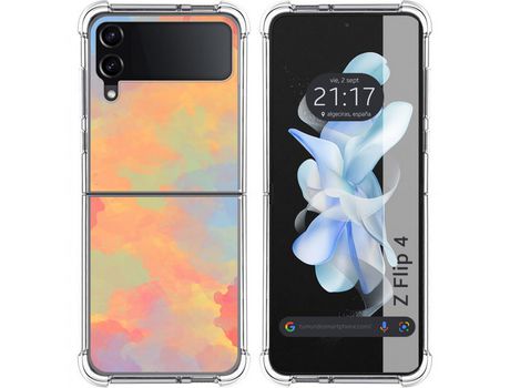Carcasa Samsung Galaxy Z Flip4 5G TUMUNDOSMARTPHONE Dibujos Antigolpes Acuarela 08 Multicolor