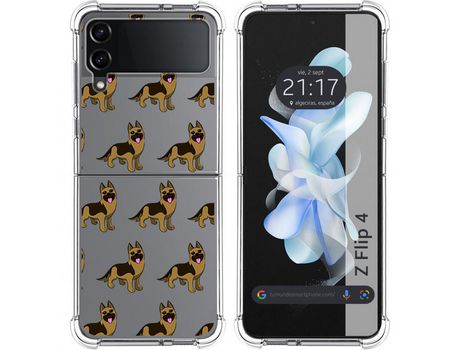 Carcasa Samsung Galaxy Z Flip4 5G TUMUNDOSMARTPHONE Dibujos Antigolpes Perros 09 Multicolor