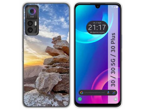Carcasa TCL 30 / 30 5G / 30 Plus TUMUNDOSMARTPHONE Dibujos Sunset Multicolor
