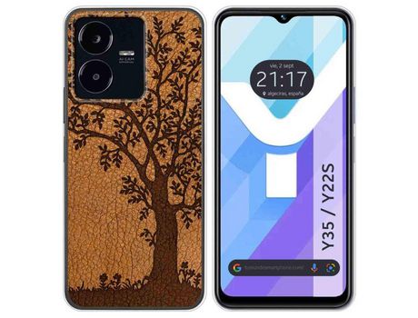 Carcasa Vivo Y35 / Y22S TUMUNDOSMARTPHONE Dibujos Cuero 03 Multicolor