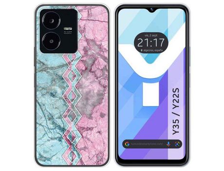 Carcasa Vivo Y35 / Y22S TUMUNDOSMARTPHONE Dibujos Mármol 08 Multicolor
