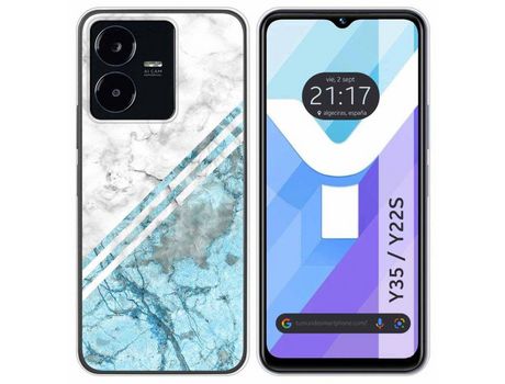 Carcasa Vivo Y35 / Y22S TUMUNDOSMARTPHONE Dibujos Mármol 02 Multicolor