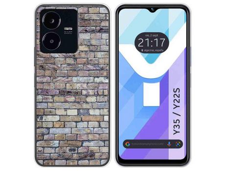 Carcasa Vivo Y35 / Y22S TUMUNDOSMARTPHONE Dibujos Ladrillo 02 Multicolor