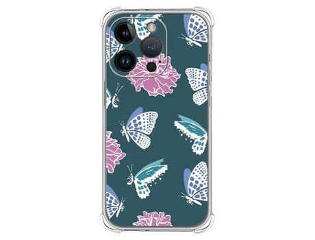 Carcasa iPhone 14 Pro (6.1) TUMUNDOSMARTPHONE Dibujos Antigolpes Flores 10 Multicolor