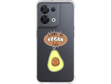 Carcasa Oppo Reno 8 5G TUMUNDOSMARTPHONE Dibujos Antigolpes Vegan Life Multicolor