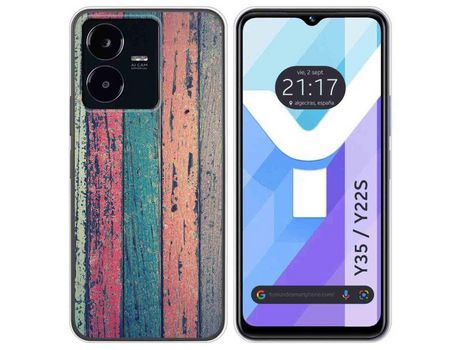 Carcasa Vivo Y35 / Y22S TUMUNDOSMARTPHONE Dibujos Madera 10 Multicolor