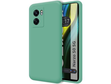 Carcasa Realme Narzo 50 5G TUMUNDOSMARTPHONE Silicona Líquida Verde