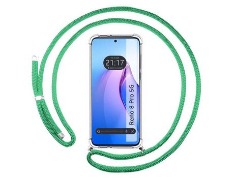 Carcasa Oppo Reno 8 Pro 5G TUMUNDOSMARTPHONE Colgante Verde