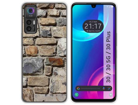 Carcasa TCL 30 / 30 5G / 30 Plus TUMUNDOSMARTPHONE Dibujos Ladrillo 03 Multicolor