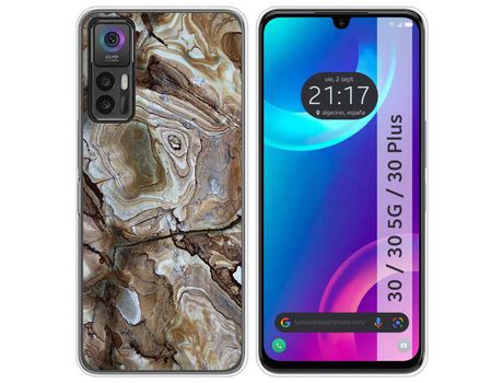 Carcasa TCL 30 / 30 5G / 30 Plus TUMUNDOSMARTPHONE Dibujos Mármol 14 Multicolor