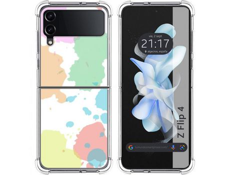 Carcasa Samsung Galaxy Z Flip4 5G TUMUNDOSMARTPHONE Dibujos Antigolpes Acuarela 05 Multicolor