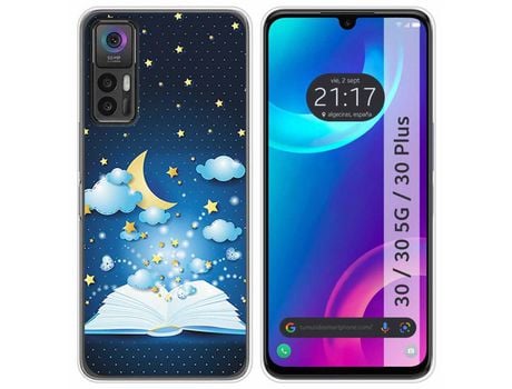 Carcasa TCL 30 / 30 5G / 30 Plus TUMUNDOSMARTPHONE Dibujos Libro Cuentos Multicolor