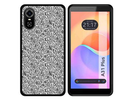 Carcasa ZTE Blade A31 Plus TUMUNDOSMARTPHONE Dibujos Letras Multicolor