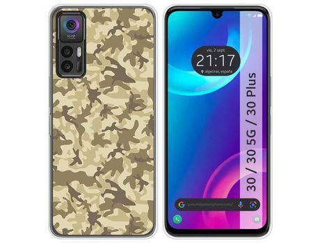 Carcasa TCL 30 / 30 5G / 30 Plus TUMUNDOSMARTPHONE Dibujos Sand Camuflaje Multicolor